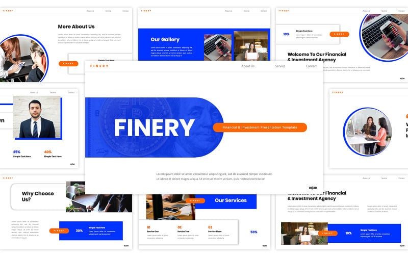 finery financial amp investment powerpoint original