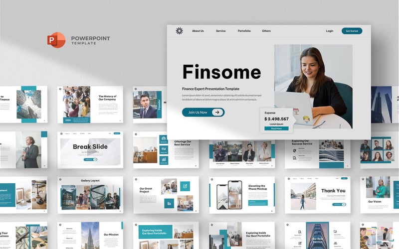finsome finance amp investment powerpoint template original
