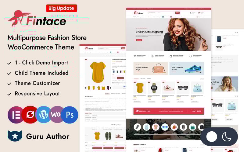 fintace multipurpose fashion store elementor woocommerce responsive theme original