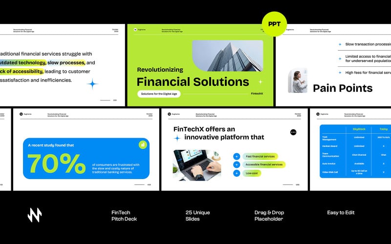 fintech pitch deck powerpoint original
