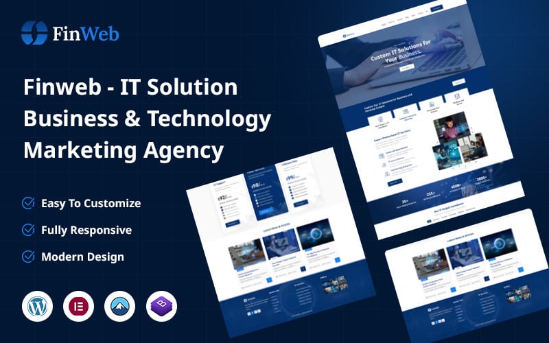 finweb it solution amp technology marketing agency wordpress theme original