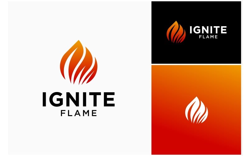 fire flame ignite burn blaze logo original