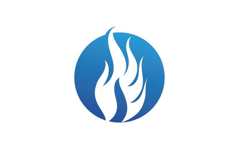 fire hot flame logo and symbol v original