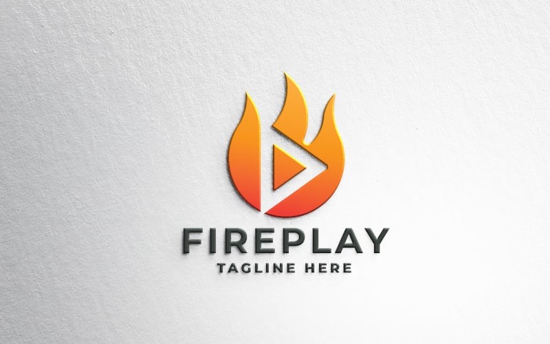 fire play logo pro template original