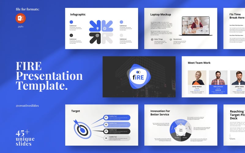 fire powerpoint presentation template original