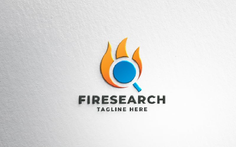 fire search logo pro template original