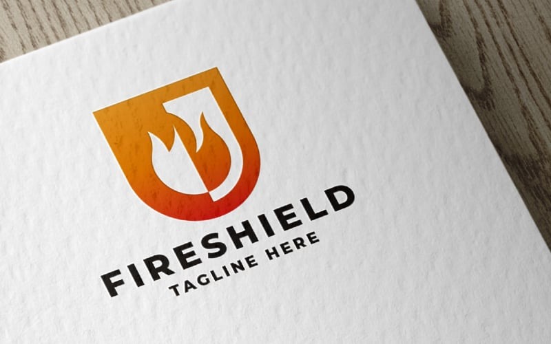 fire shield pro logo template original