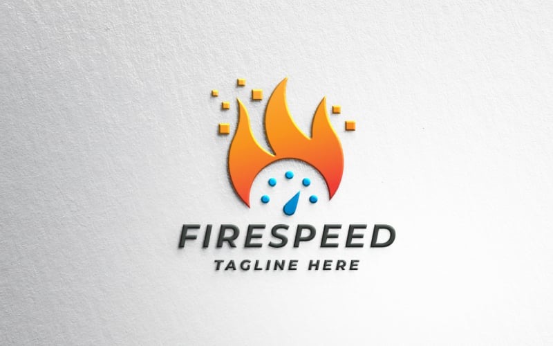 fire speed logo pro template original