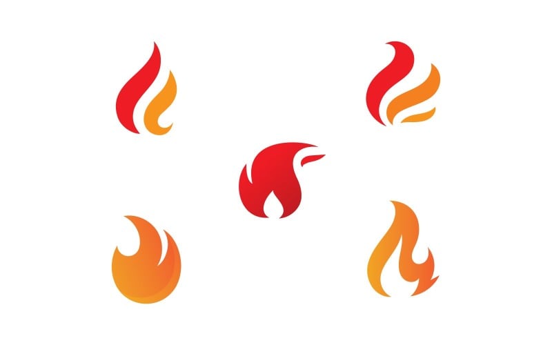 fire torch light vector logo design template v original