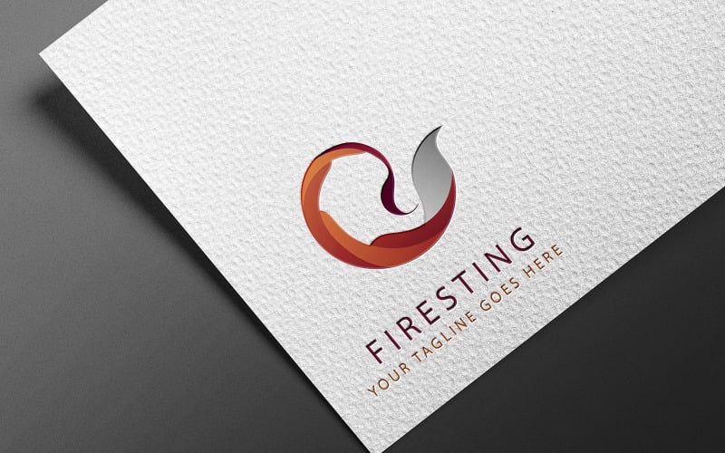 firesting your tagline goes here logo template original