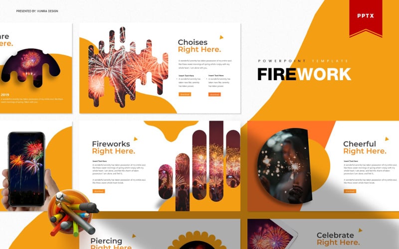 firework powerpoint template original