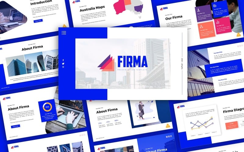 firma business presentation powerpoint template original