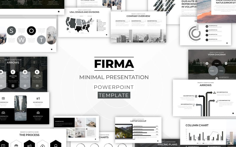 firma minimal powerpoint template original