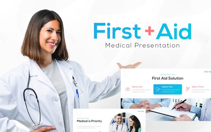 first aid medical presentation powerpoint template original
