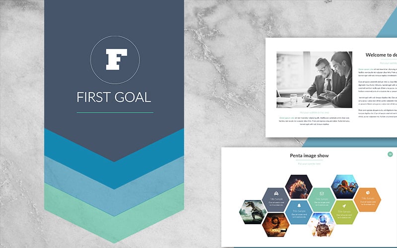 first goal powerpoint template original