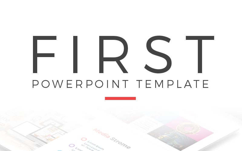 first presentation powerpoint template original