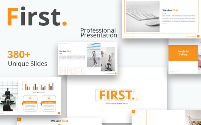 first presentation powerpoint template original
