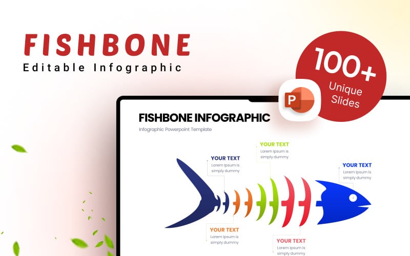 fishbone infographic presentation template original