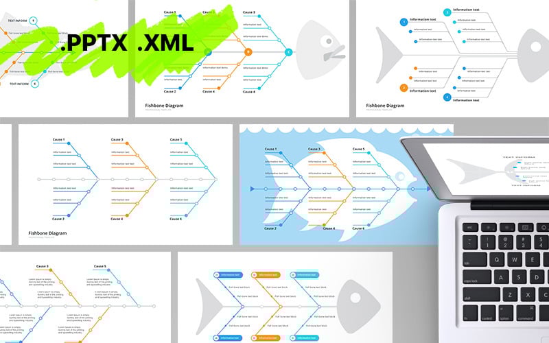 fishbone ishikawa diagram powerpoint template original