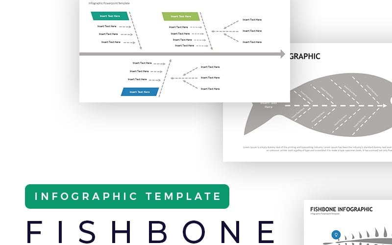 fishbone presentation infographic powerpoint template original