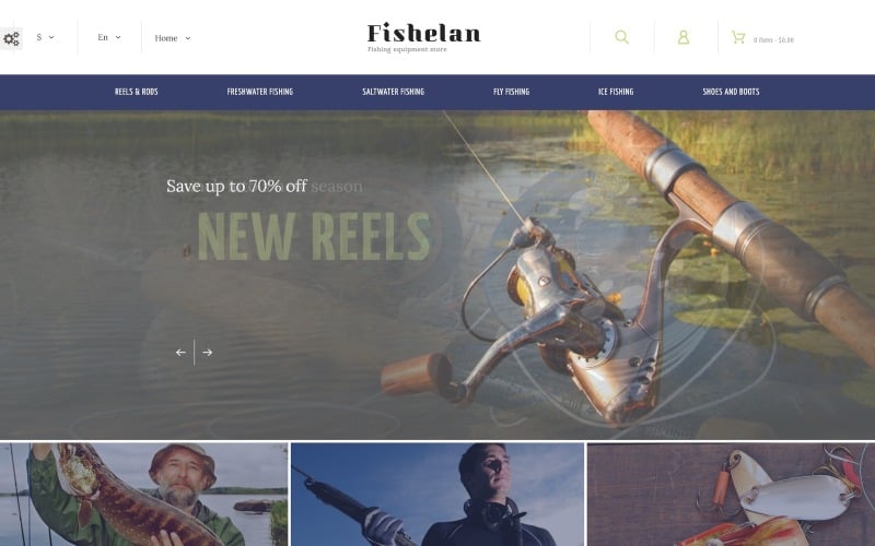 fishelan fishing equipment prestashop theme original