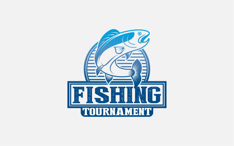 fishing logo and badge template original