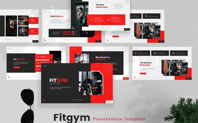 fitgym gym powerpoint template original