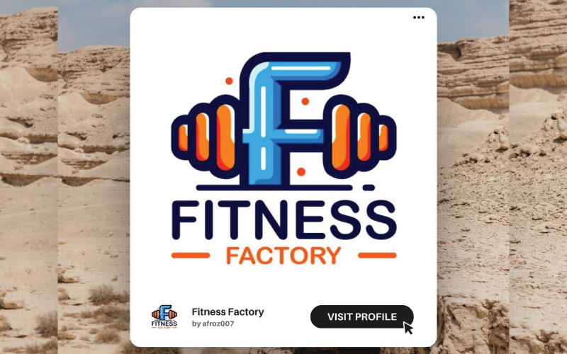 fitness factory logo template bold amp dynamic gym logo original