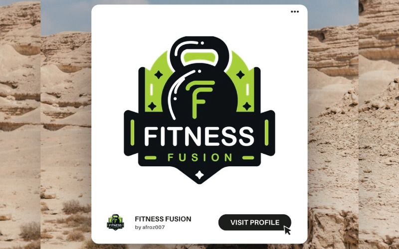 fitness fusion holistic fitness programs for mind and body wellness logo design original