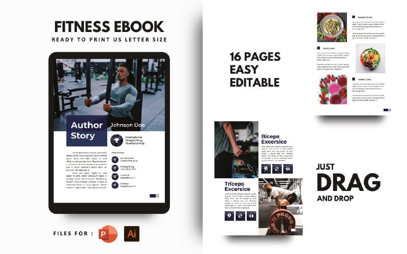 fitness stay healthy at home ebook powerpoint template original
