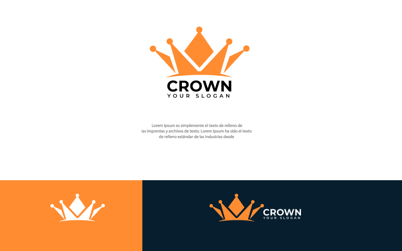 five pointed crown logo template original