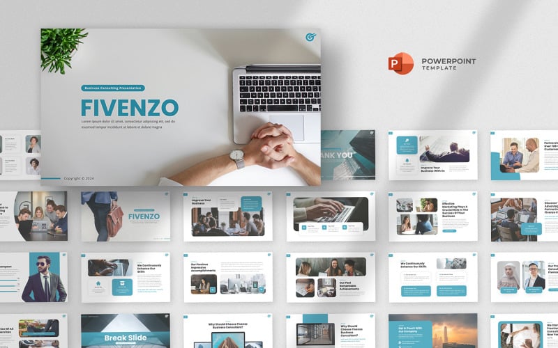 fivenzo business consulting powerpoint template original