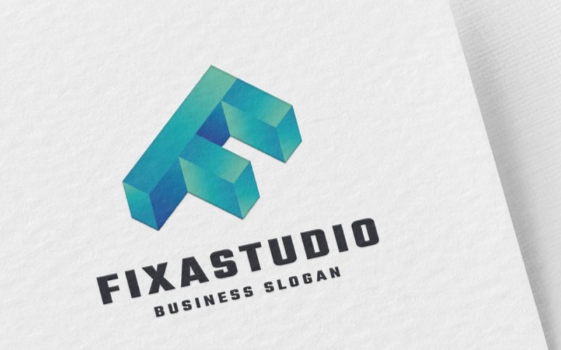 fixa studio letter f logo original