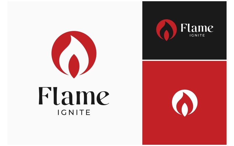 flame ignite fire burn logo original