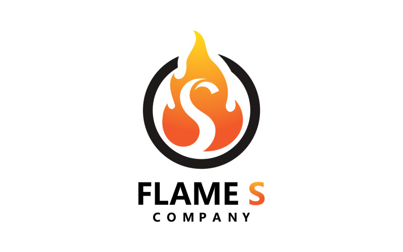 flame torch campfire logo vector template design v original