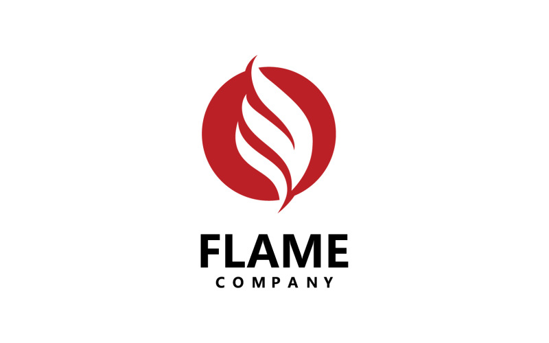 flame torch campfire logo vector template design v original