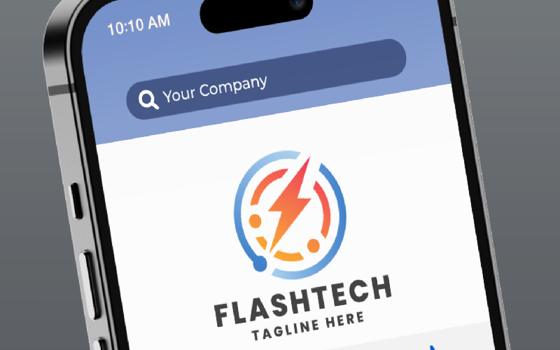 flash tech pro logo template original