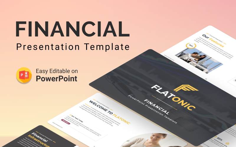 flatonic financial powerpoint presentation template original