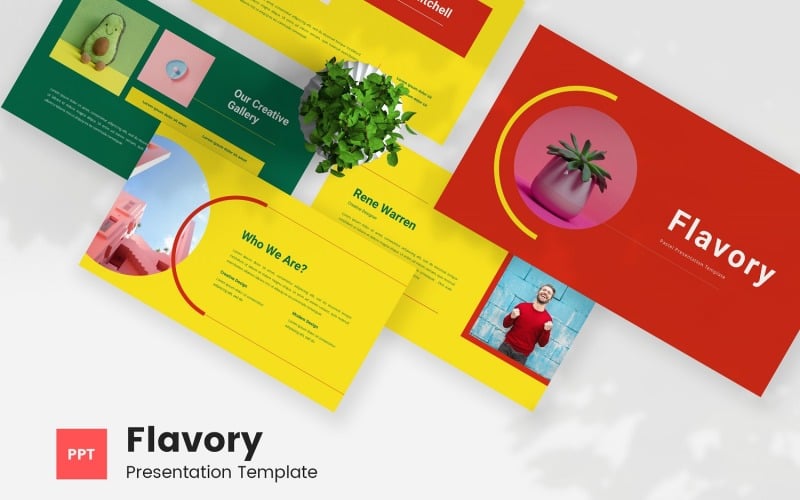flavory pastel powerpoint template original