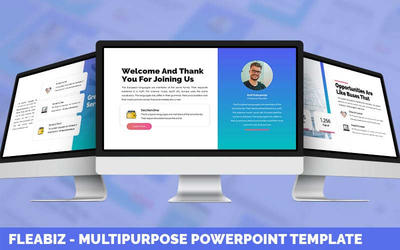 fleabiz multipurpose powerpoint template original