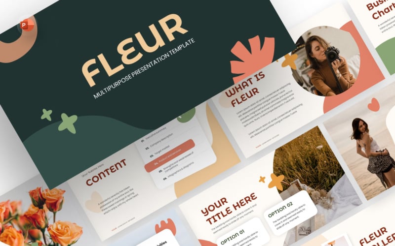 fleur multipurpose powerpoint template original