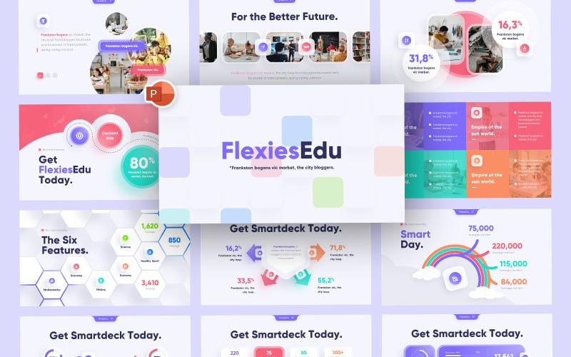 flexies smart education powerpoint template original
