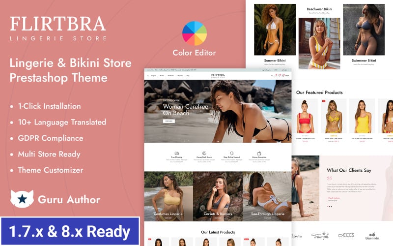flirtbra women fashion lingerie and underwear store prestashop responsive theme original