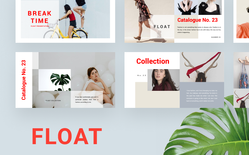 float powerpoint template original
