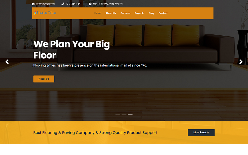 floor and paving service html landing page template original