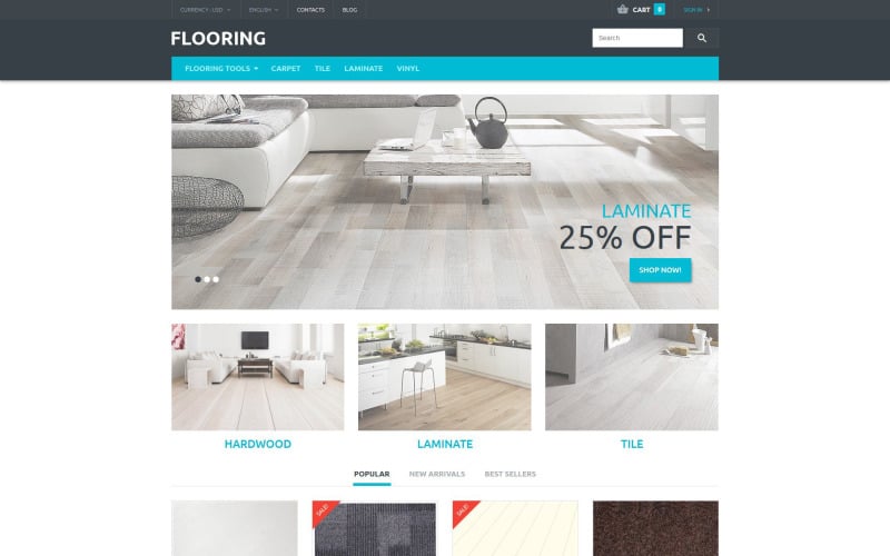 flooring store prestashop theme original