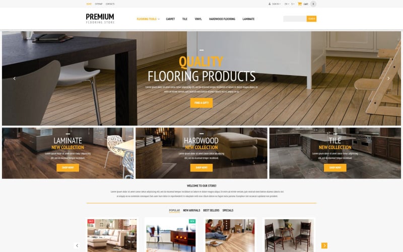 flooring store prestashop theme original