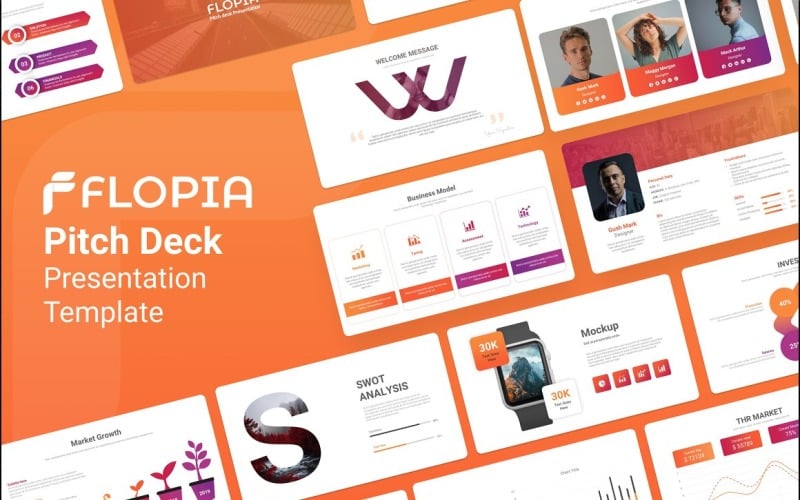 flopia pitch deck presentation powerpoint template original