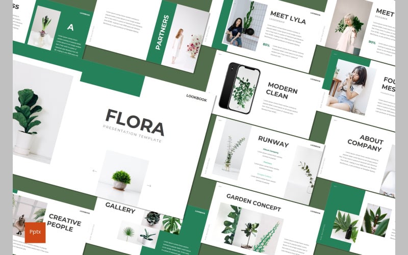 flora powerpoint template original