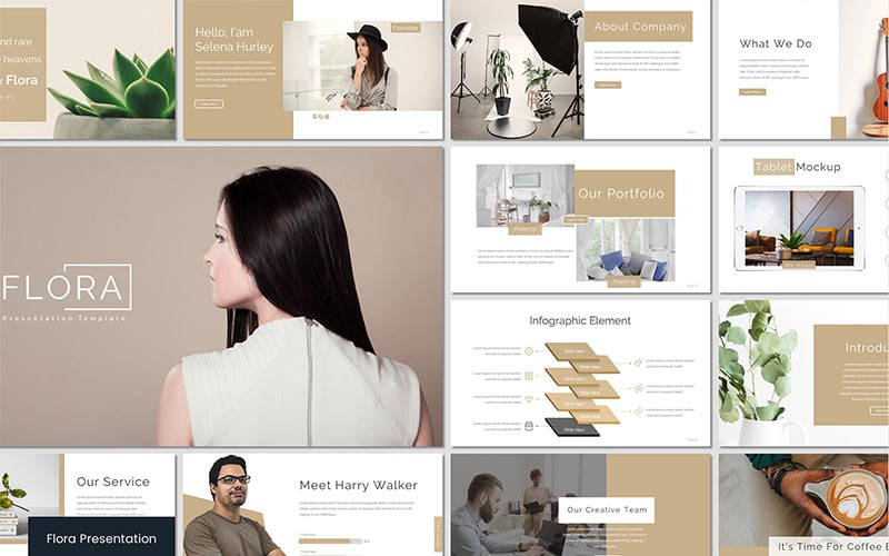flora powerpoint template original